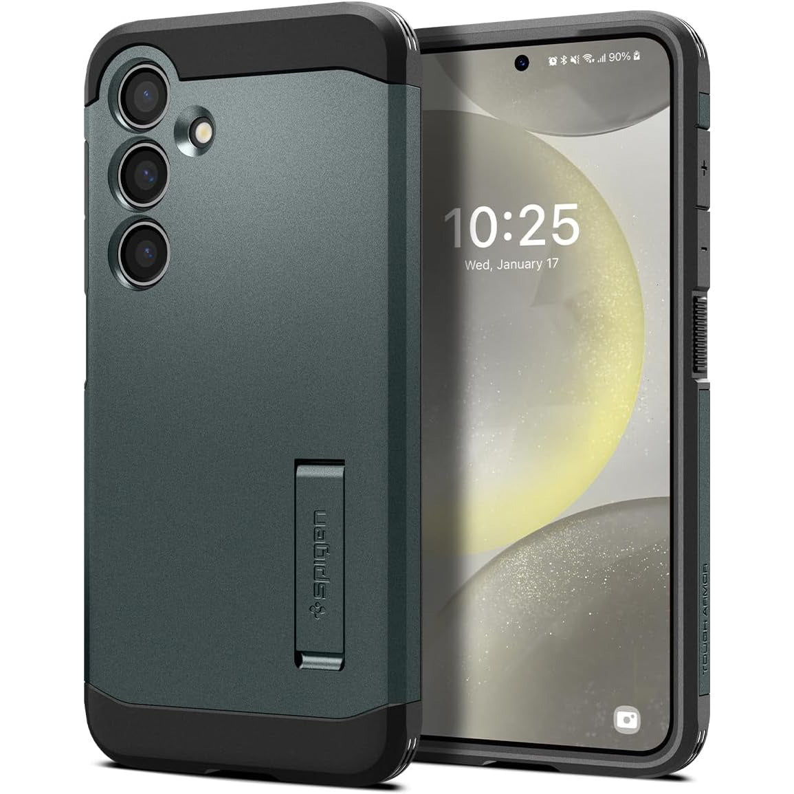 Schutzhülle für Galaxy S24, Spigen Tough Armor, Grün