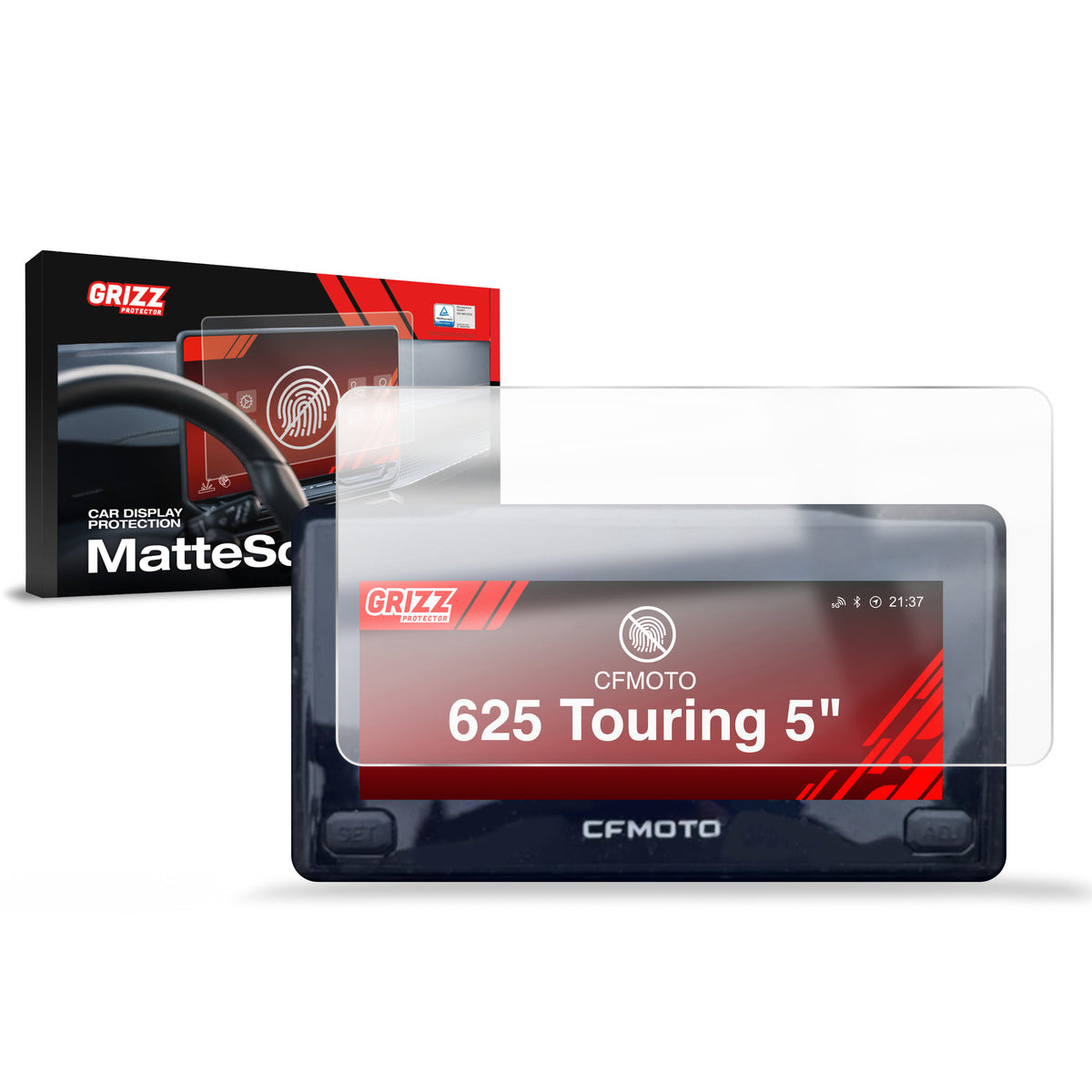 Matte Autodisplayfolie für CFMOTO CFORCE 625 Touring 5", Grizz Protector