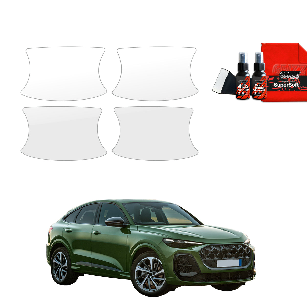4in1 Schutzfolie Grizz Protector für Türgriffmulden - Audi Q5 Sportback (2025-2026)