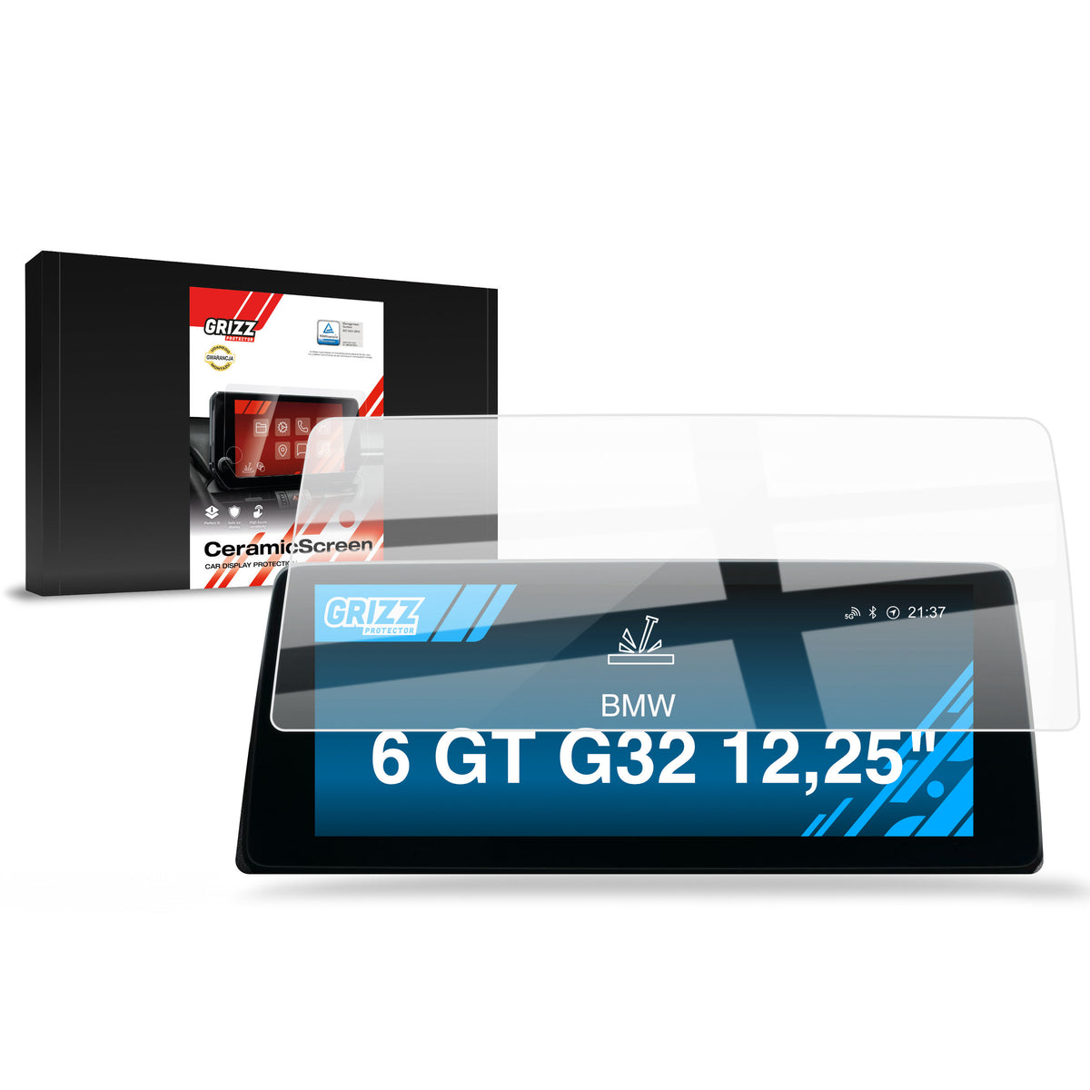 Keramische Autodisplayfolie für BMW 6 GT G32 12,25" (2020-2023), Grizz Protector