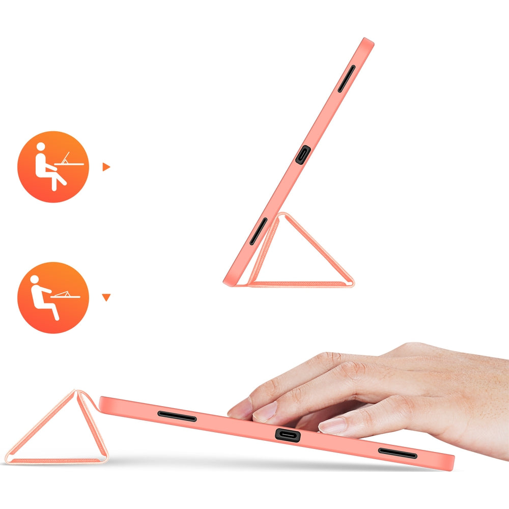 Schutzhülle mit Klappe für Galaxy Tab S12 Plus, Dux Ducis Domo, Rosa (8/13)