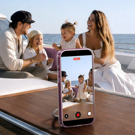 Handyhülle für iPhone 18 Pro / 17 Pro Torras Ostand Q3 Spin, Transparent (8/8)