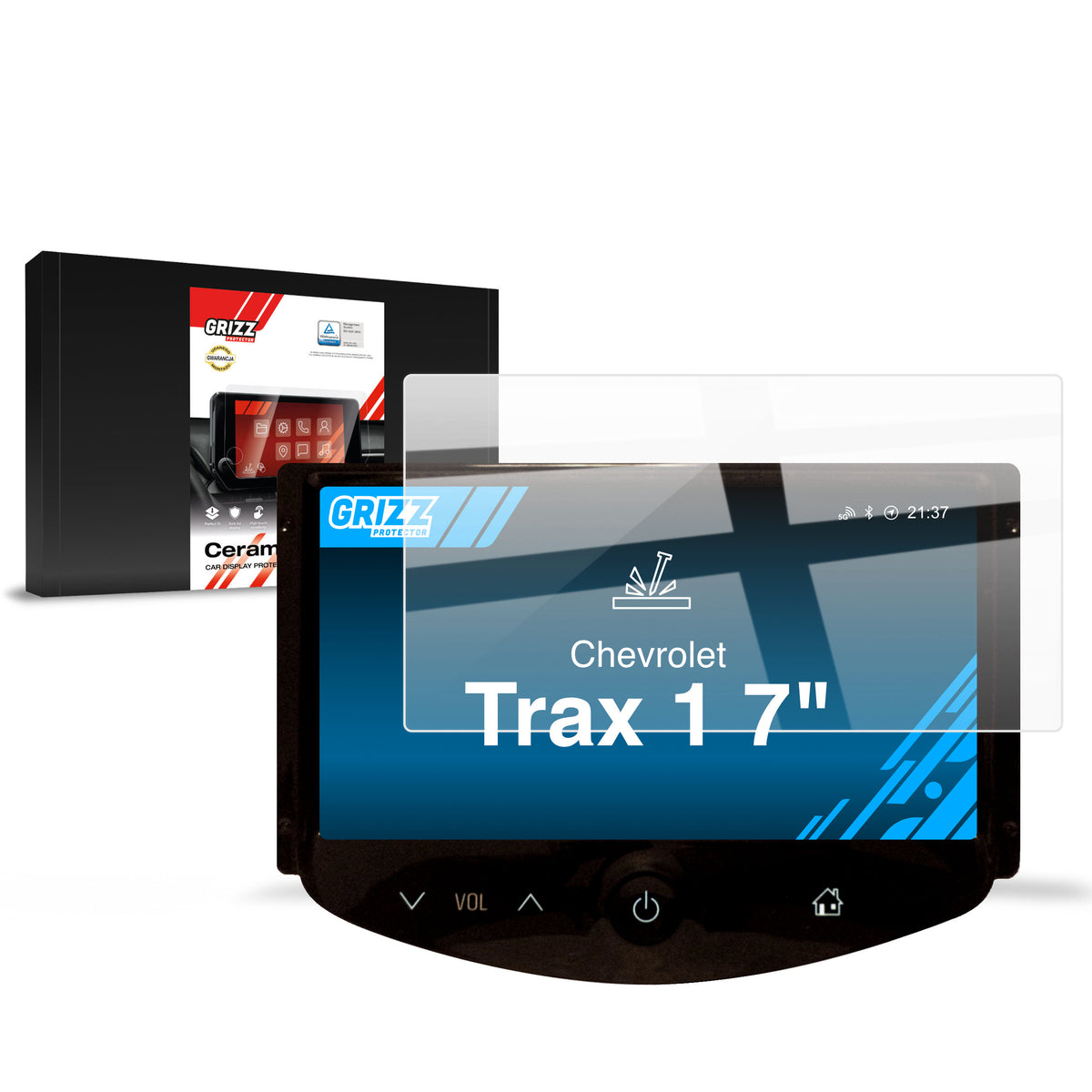 Keramische Autodisplayfolie für Chevrolet Trax 1 7" (2013-2015), Grizz Protector