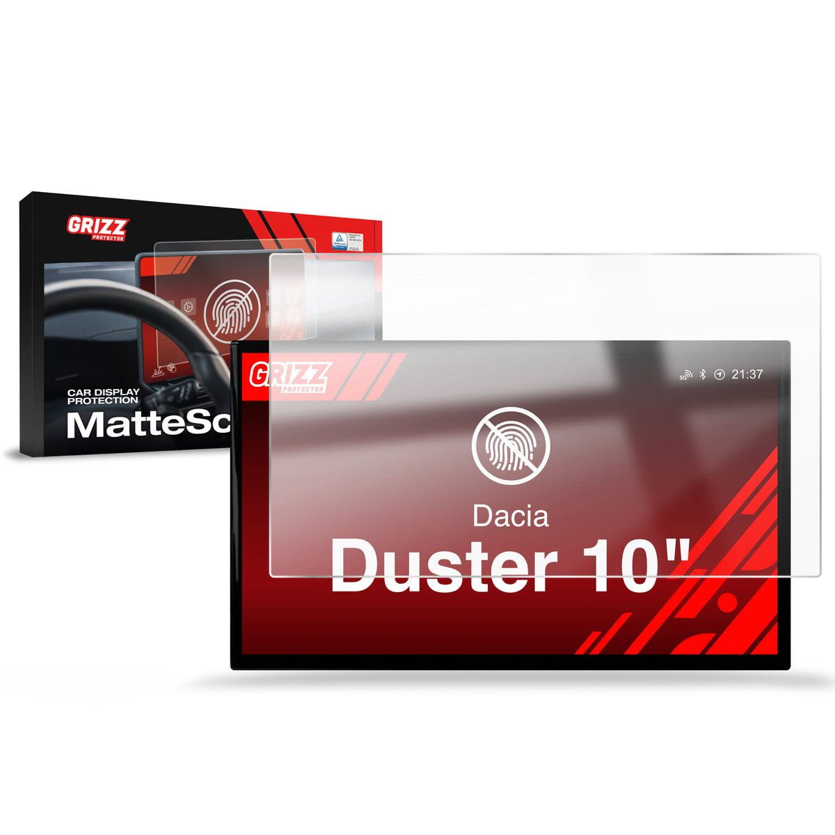 Matte Autodisplayfolie für Dacia Duster 10" (2024-2026), Grizz Protector