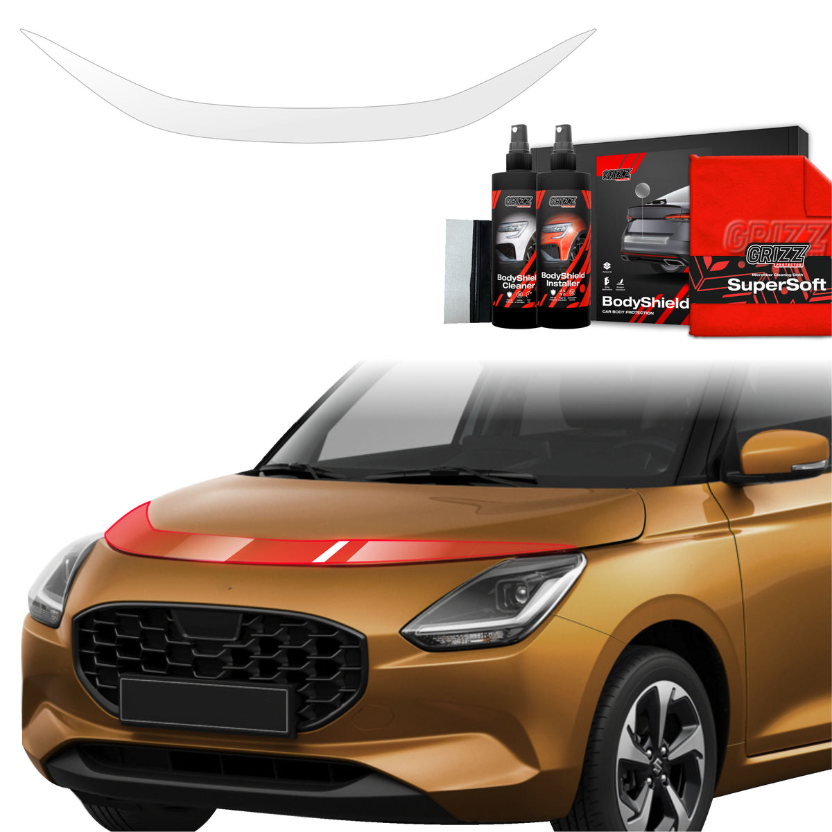 Schutzfolie Grizz Protector für Motorhaube - Suzuki Swift (2024-2026)