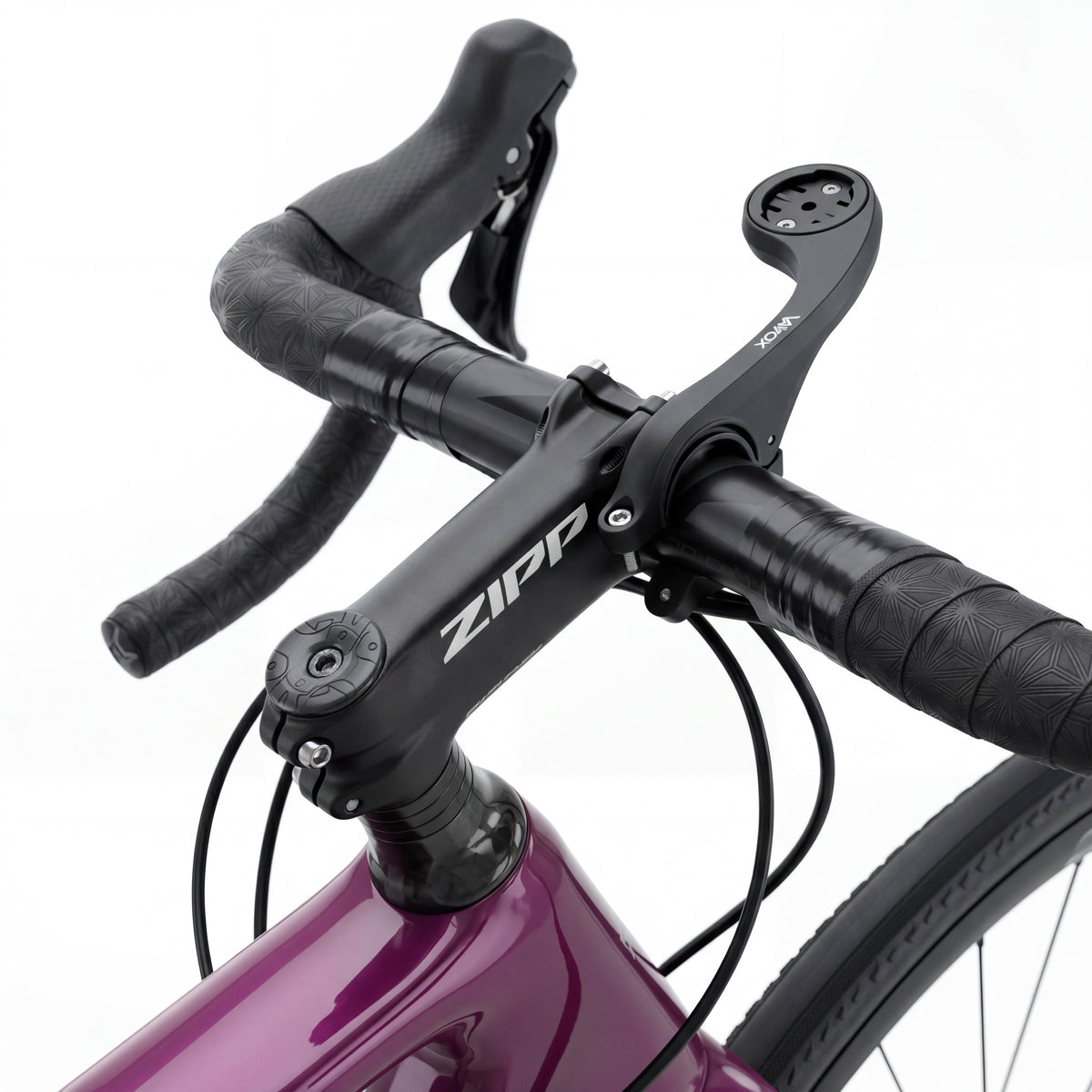 Fahrradhalterung für Lampe und Fahrradcomputer / Navigation, Vayox VABH2, Schwarz