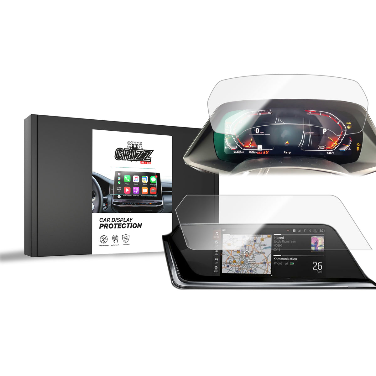 Keramische Autodisplayfolie 2in1 für BMW Z4 G29 10,25" (2019-2026), Grizz Protector
