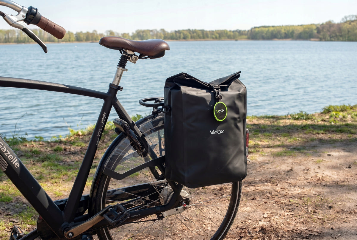 Fahrradtasche für den Gepäckträger, Vayox VA0444B 25L, Schwarz