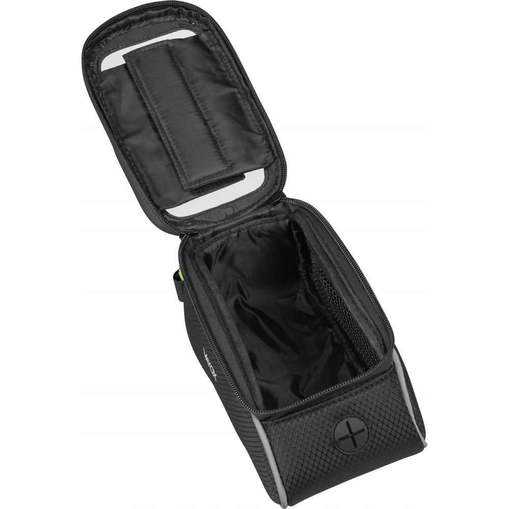 Fahrradtasche für den Rahmen mit Handyfach, Vayox VA0450 1.2L, Schwarz