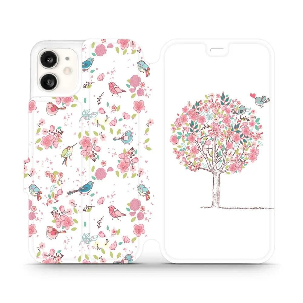 Handyhülle mit klappe für iPhone 11, Mobiwear Book, Rosa Hain