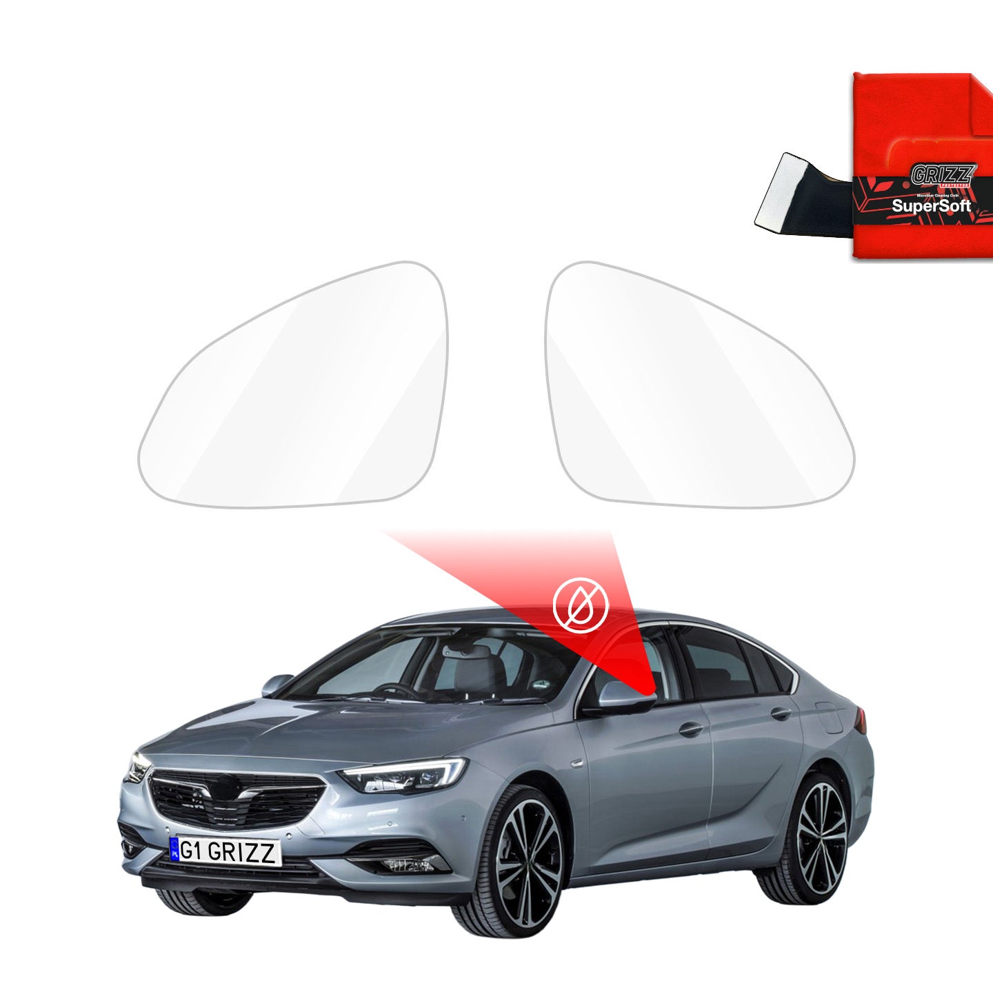Regenschutzfolie Grizz Protector für Außenspiegel - Opel Insignia B (2017-2020)