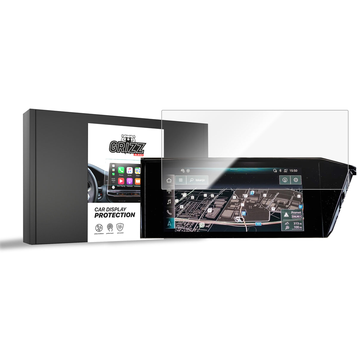 Keramische Autodisplayfolie für Audi Q4 e-tron (2021-2026), Grizz Protector