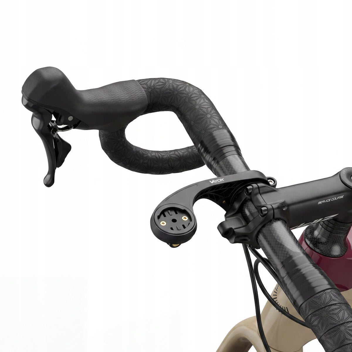 Fahrradhalterung für Lampe und Fahrradcomputer / Navigation, Vayox VABH2, Schwarz