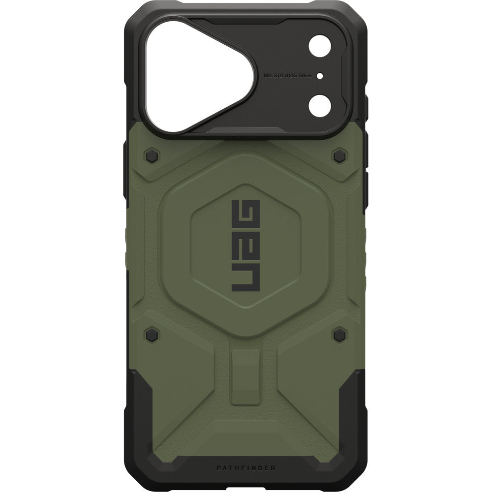 Handyhülle für iPhone 18 Pro Max / 17 Pro Max, UAG Pathfinder mit MagSafe, Olivgrün mit Schwarzen Elementen