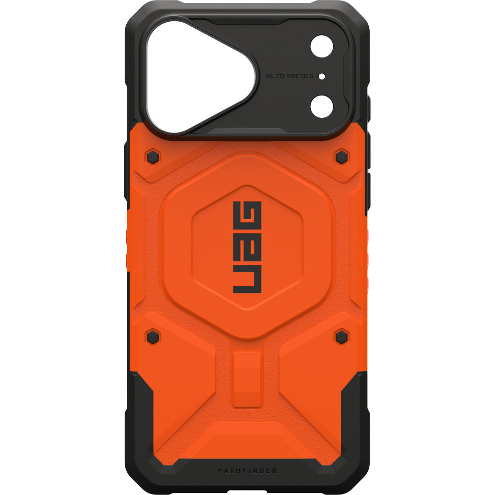 Handyhülle für iPhone 18 Pro Max / 17 Pro Max, UAG Pathfinder mit MagSafe, Orange mit Schwarzen Elementen
