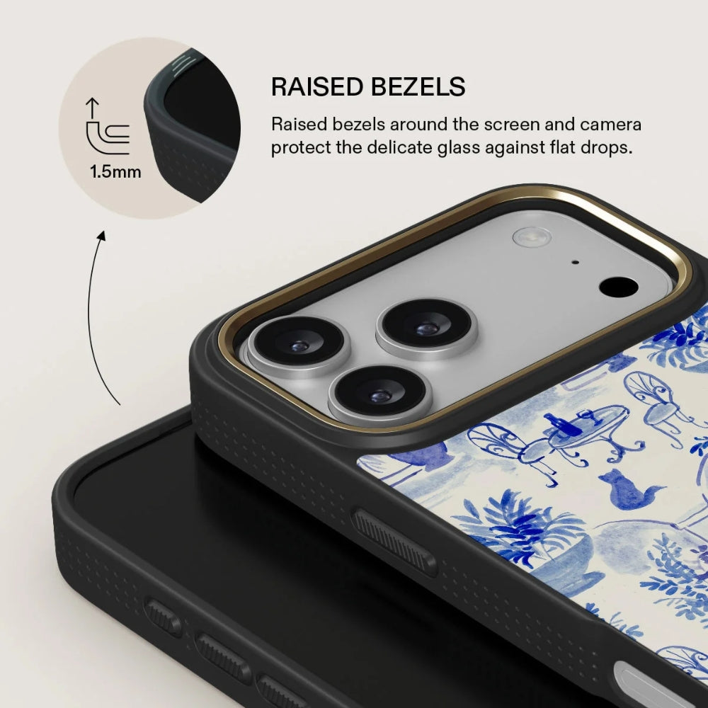 Handyhülle für iPhone 18 Pro, Burga Elite Dark MagSafe, Sobremesa Gold (5/9)