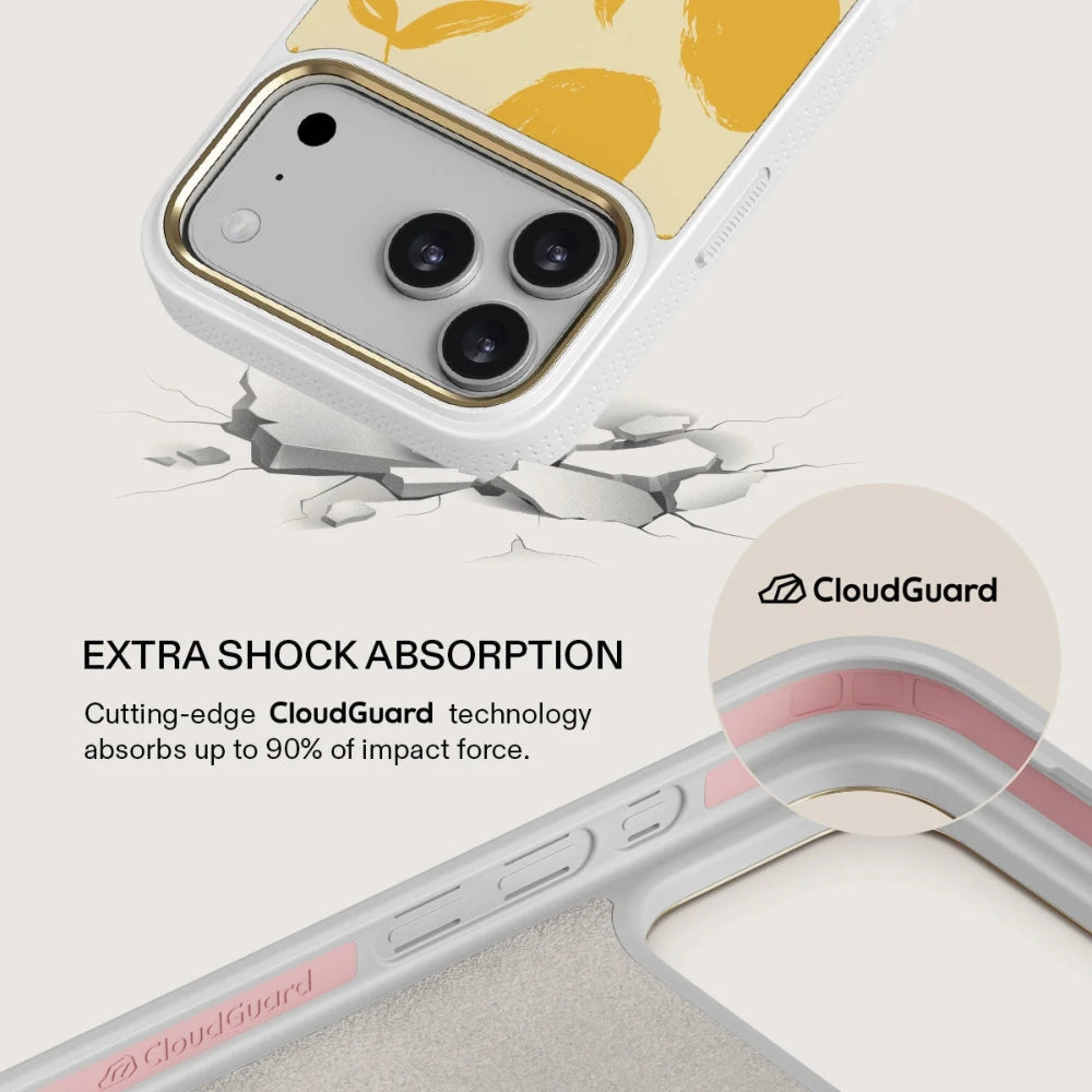 Handyhülle für iPhone 18 Pro, Burga Elite Light MagSafe, Lemon Tart Gold (4/8)