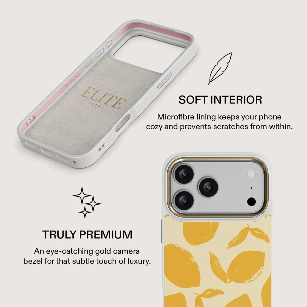 Handyhülle für iPhone 18 Pro Max, Burga Elite Light MagSafe, Lemon Tart Gold (7/8)