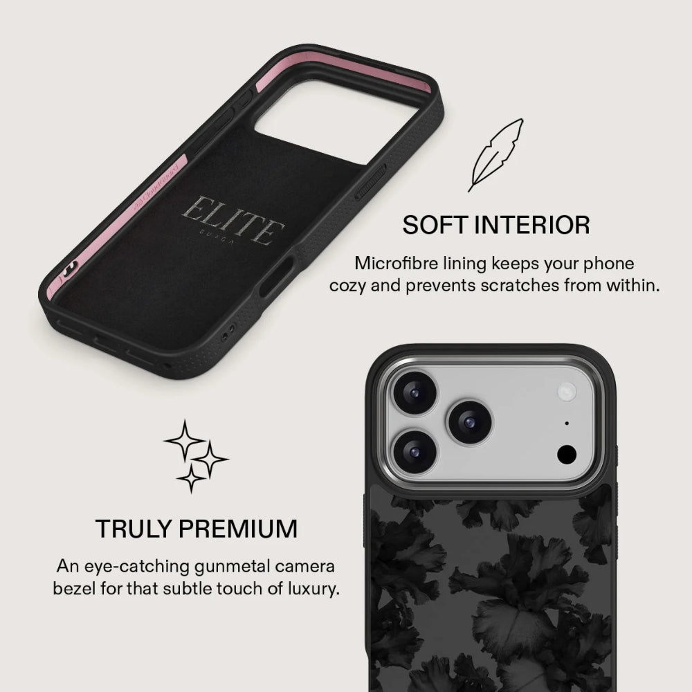 Handyhülle für iPhone 18 Pro Max, Burga Elite Dark MagSafe, Nocturnal Gunmetal (7/8)