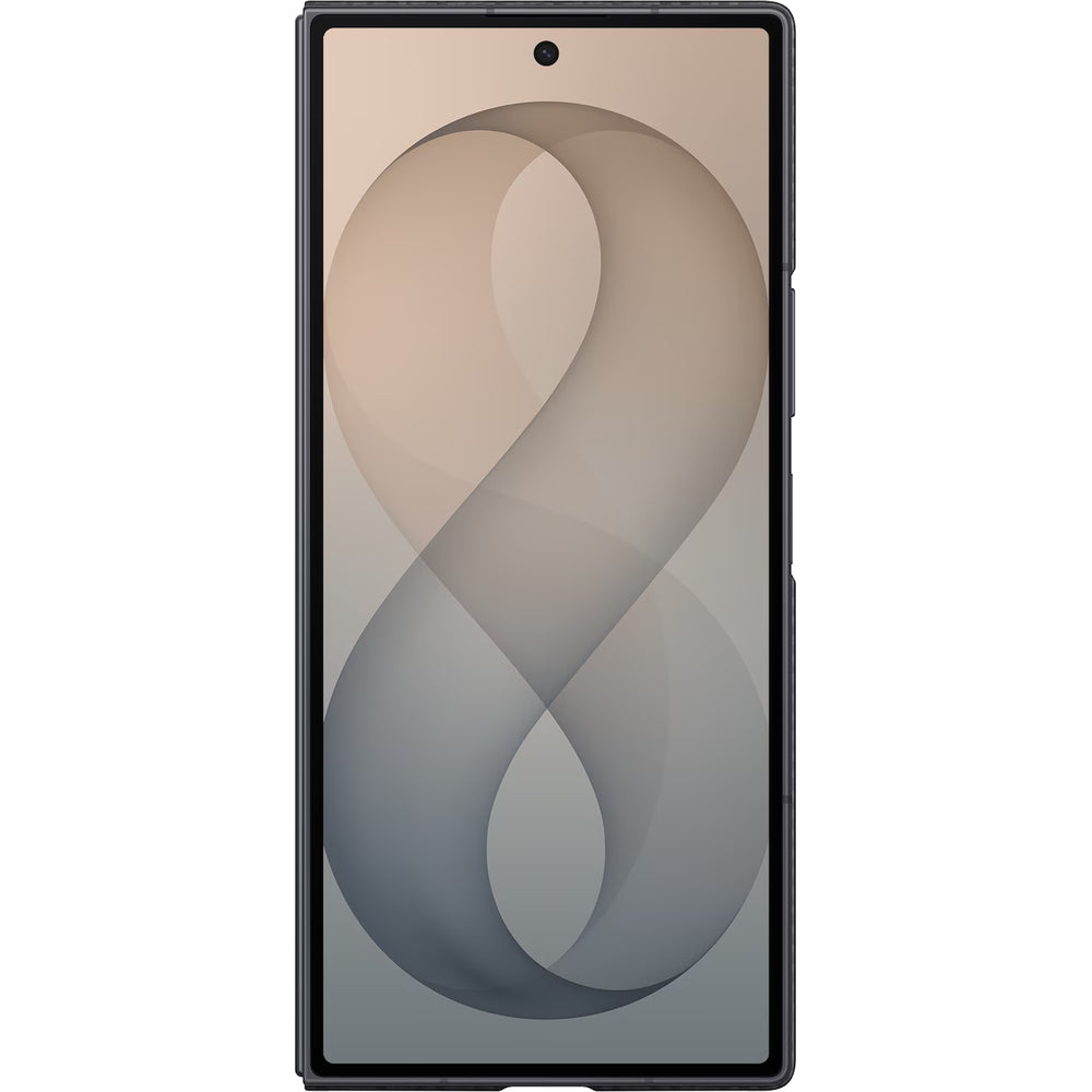 Handyhülle und 2x Anti-Reflexionsfolie für Galaxy Z Fold8 Ultra, Samsung Carbon Standing Case, Schwarz