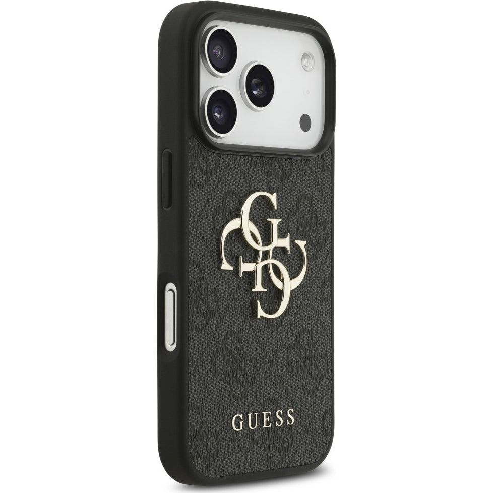 Handyhülle Guess Hardcase 4G Big Metal Logo für iPhone 18 Pro / 17 Pro, Schwarz