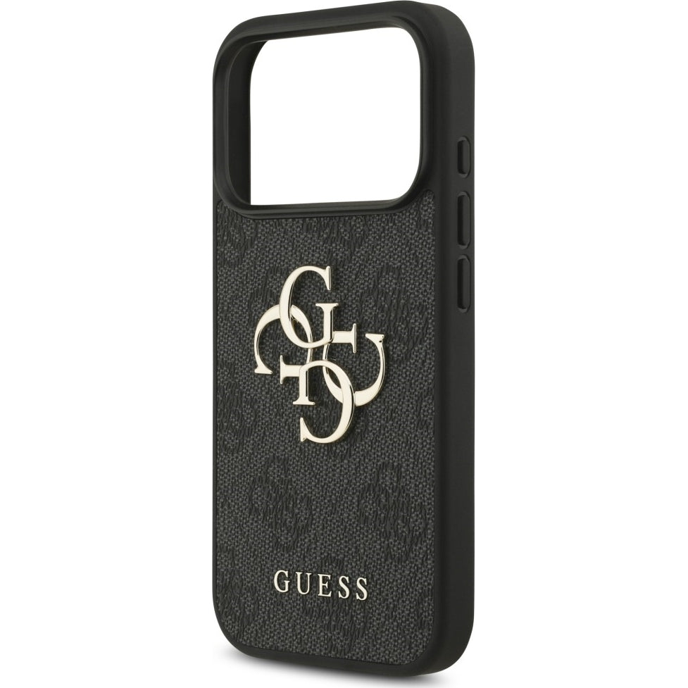 Handyhülle Guess Hardcase 4G Big Metal Logo für iPhone 18 Pro / 17 Pro, Schwarz
