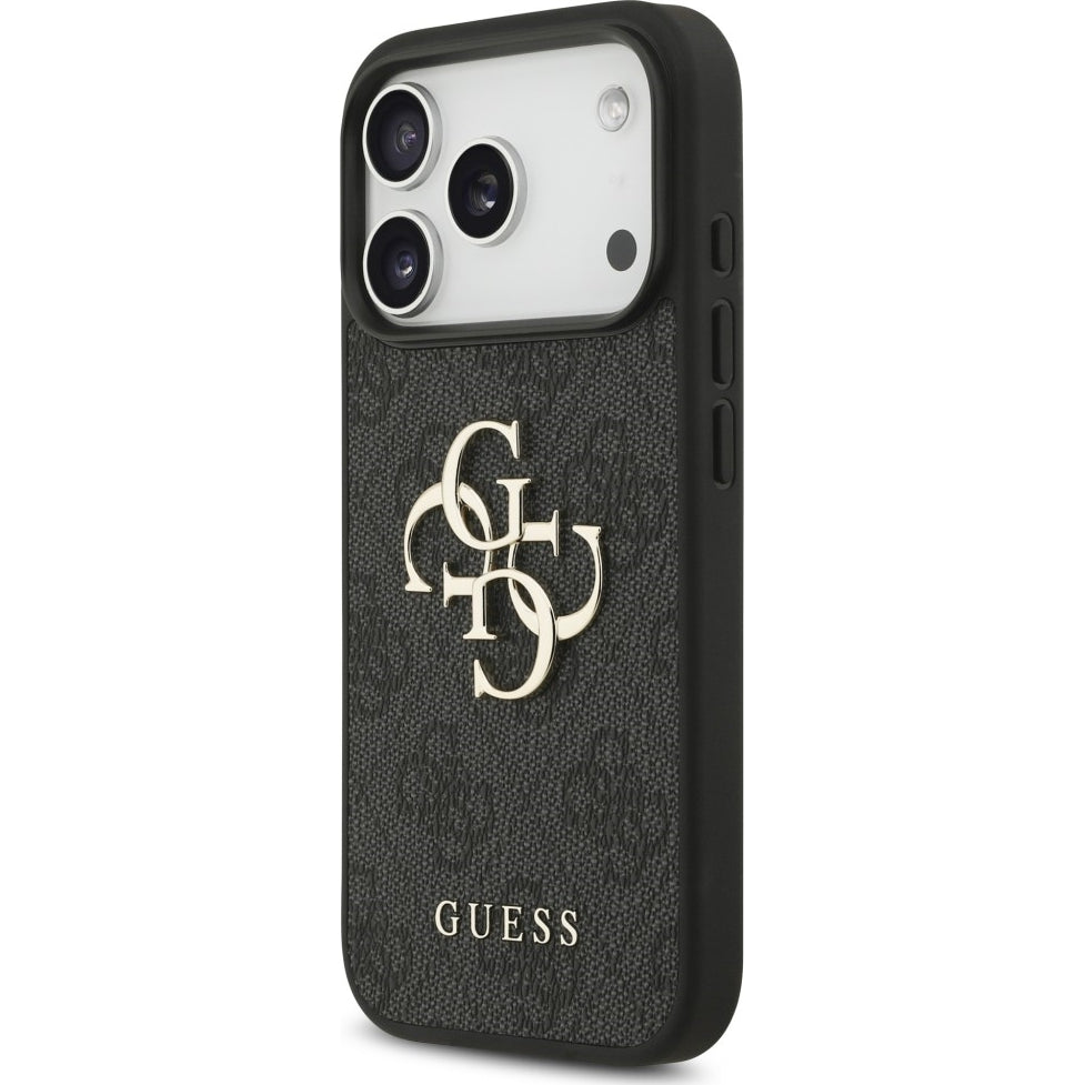 Handyhülle Guess Hardcase 4G Big Metal Logo für iPhone 18 Pro Max / 17 Pro Max, Schwarz