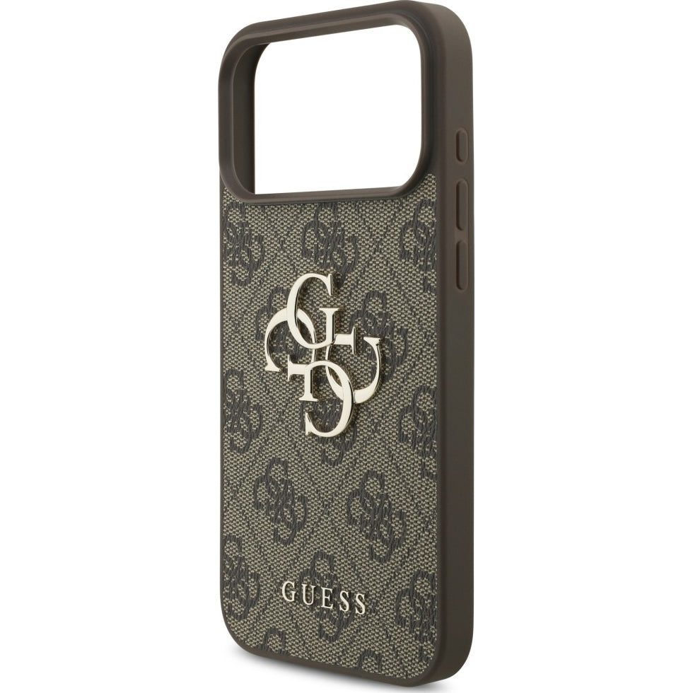 Handyhülle Guess Hardcase 4G Big Metal Logo für iPhone 18 Pro Max / 17 Pro Max, Braun