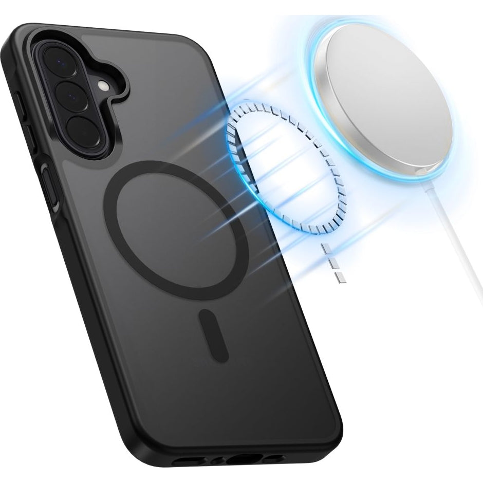 Handyhülle für Galaxy A37 5G / A36 5G / A27 5G / A56 5G, Tech-Protect MagMat MagSafe, Rauchfarben-Schwarz