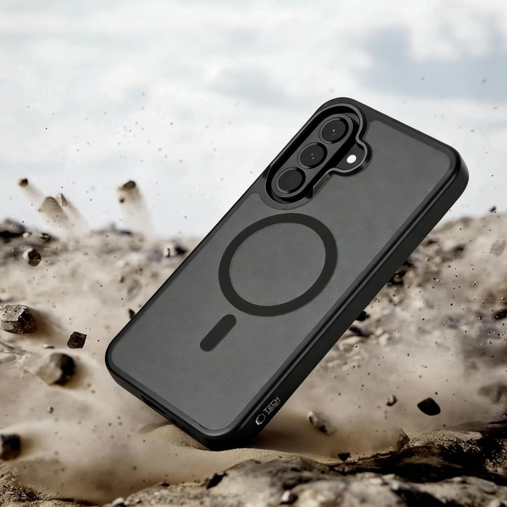 Handyhülle für Galaxy A37 5G / A36 5G / A27 5G / A56 5G, Tech-Protect MagMat MagSafe, Rauchfarben-Schwarz
