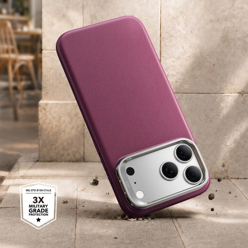 Handyhülle für iPhone 18 Pro Max / 17 Pro Max, ESR Atelier Kickstand mit MagSafe, Burgunderrot (3/9)