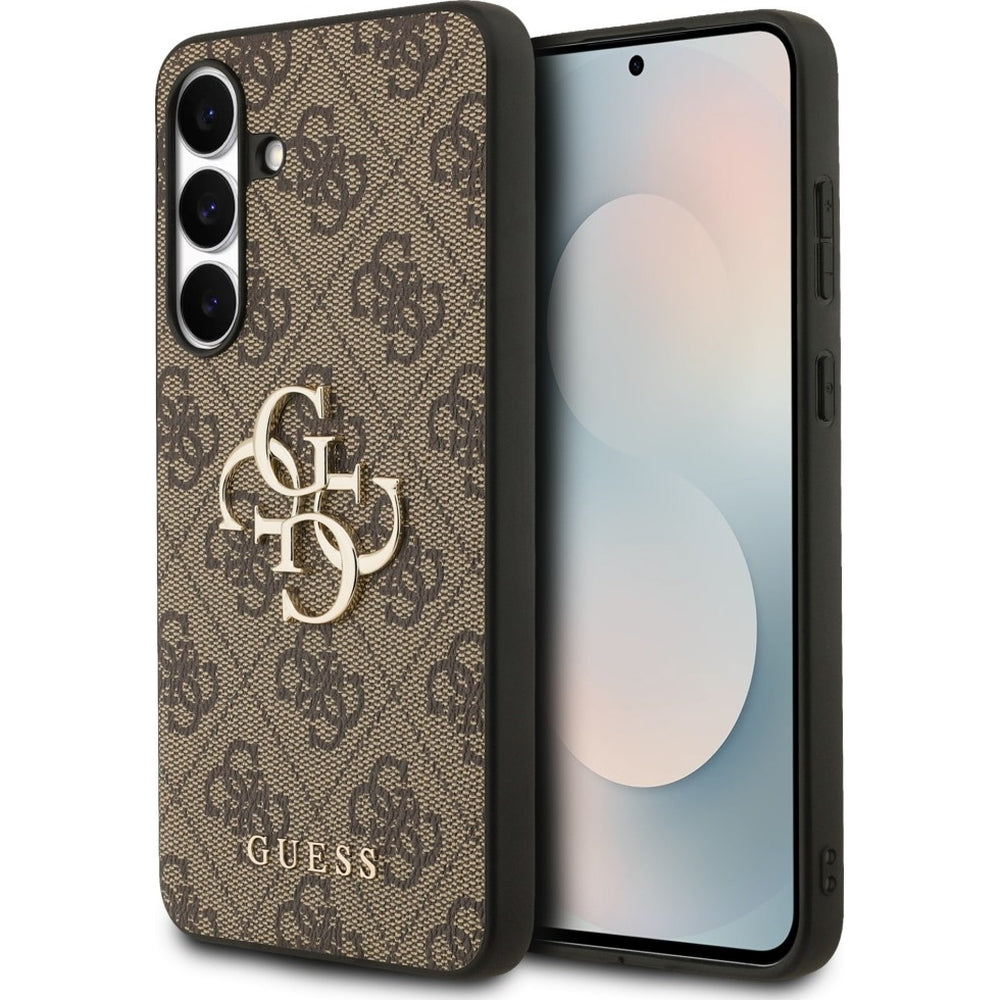 Handyhülle für Galaxy S25 FE, Guess Hardcase 4G Big 4G Classic Logo, Braun