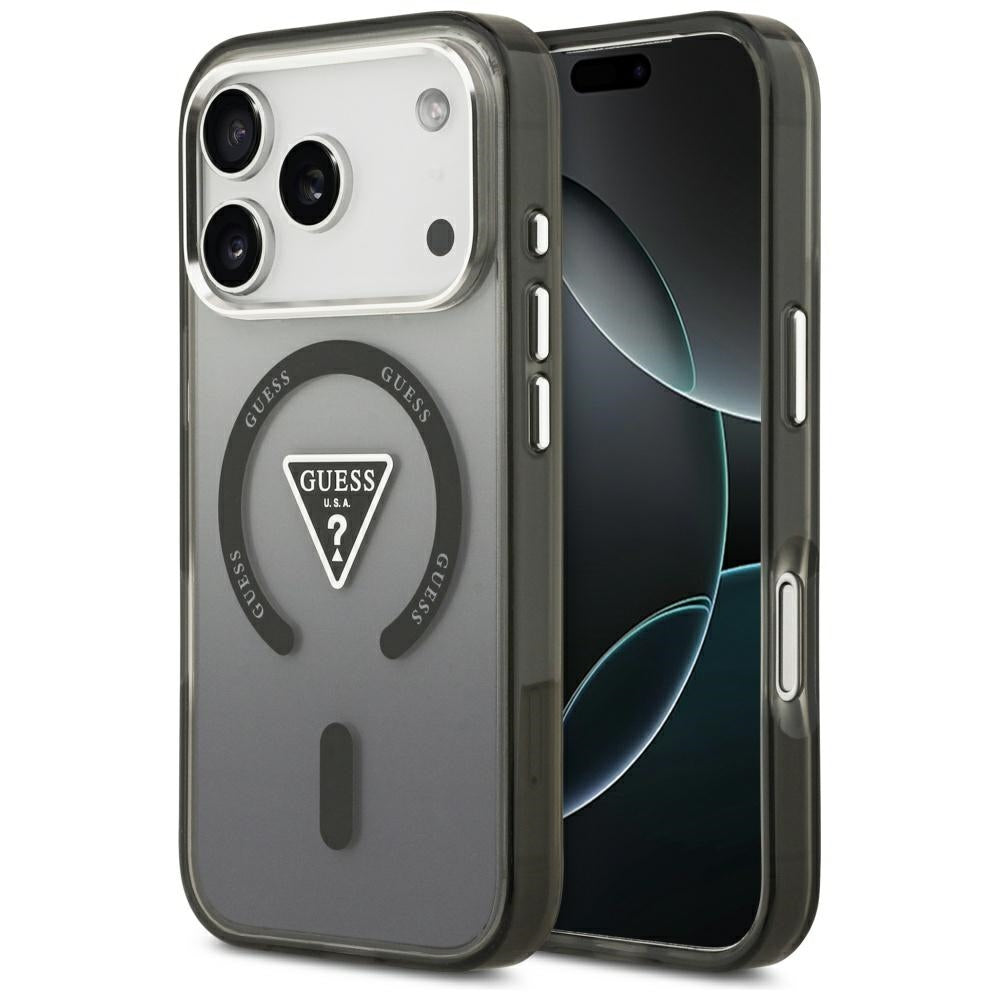 Guess Handyhülle IML Gradient Triangle Logo für iPhone 18 Pro Max / 17 Pro Max, Schwarz (1/8)