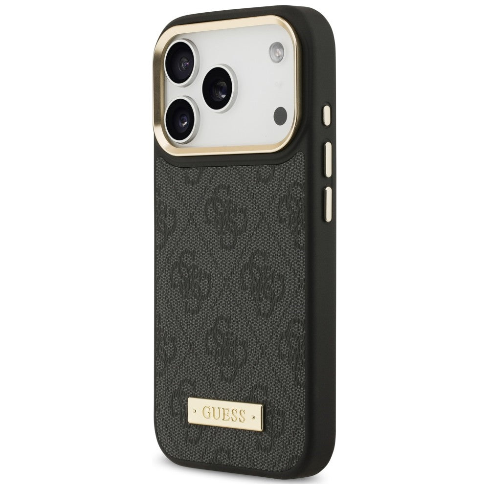 Guess Handyhülle 4G Logo Plate für iPhone 18 Pro / 17 Pro, Schwarz (2/8)