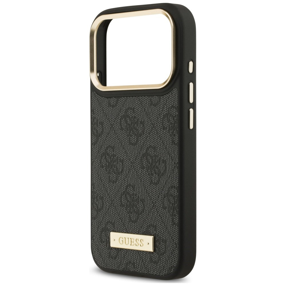 Guess Handyhülle 4G Logo Plate für iPhone 18 Pro Max / 17 Pro Max, Schwarz (6/8)