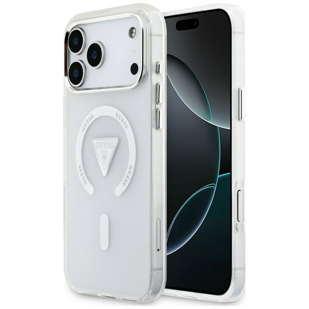 Guess Handyhülle IML Gradient Triangle Logo für iPhone 18 Pro Max / 17 Pro Max, Transparent (1/8)