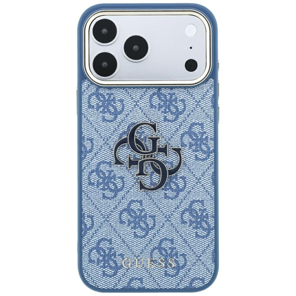 Handyhülle für iPhone 18 Pro Max / 17 Pro Max, Guess 4G Big Resin Logo, Blau