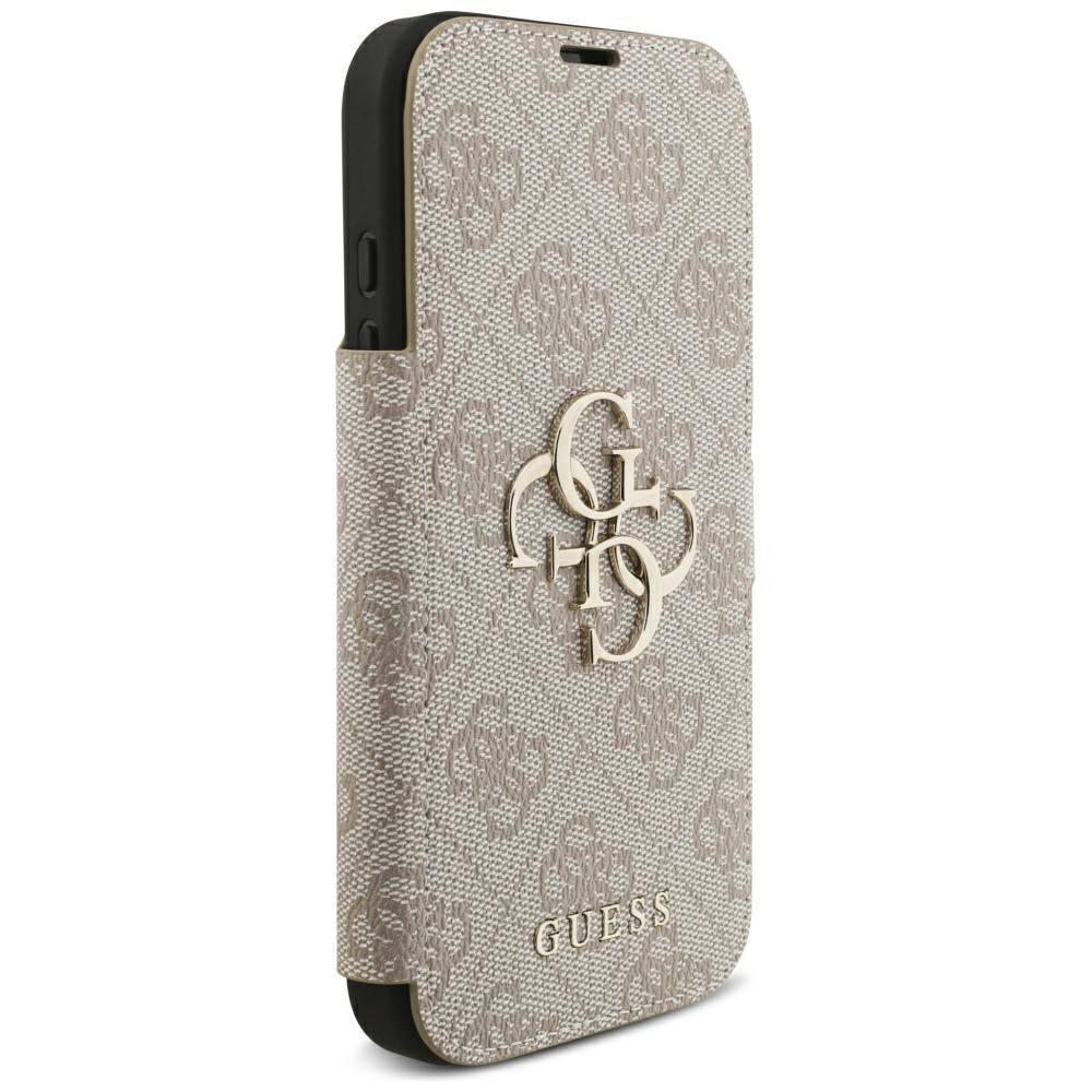 Handyhülle für iPhone 18 Pro / 17 Pro Guess Book 4G Metal Logo, Rosa
