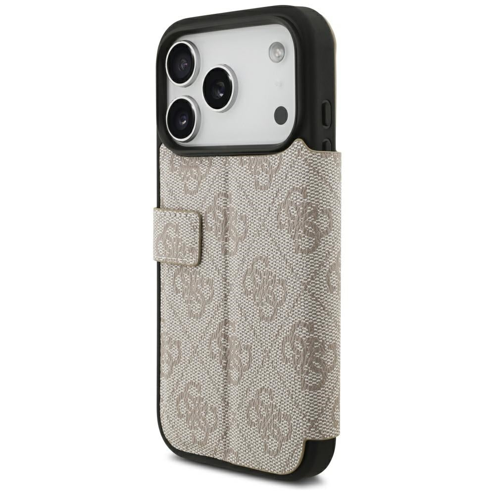 Handyhülle für iPhone 18 Pro / 17 Pro Guess Book 4G Metal Logo, Rosa