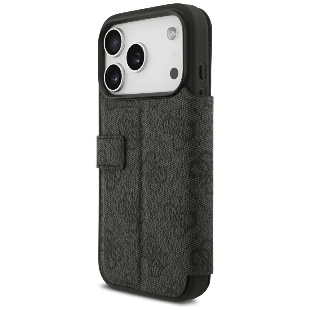 Handyhülle für iPhone 18 Pro Max / 17 Pro Max Guess Book 4G Metal Logo, Schwarz
