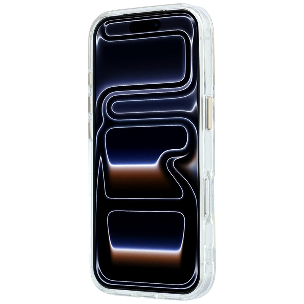 Guess Handyhülle IML Ring Stand 360 Script Metal Logo für iPhone 18 Pro / 17 Pro, Transparent (5/8)