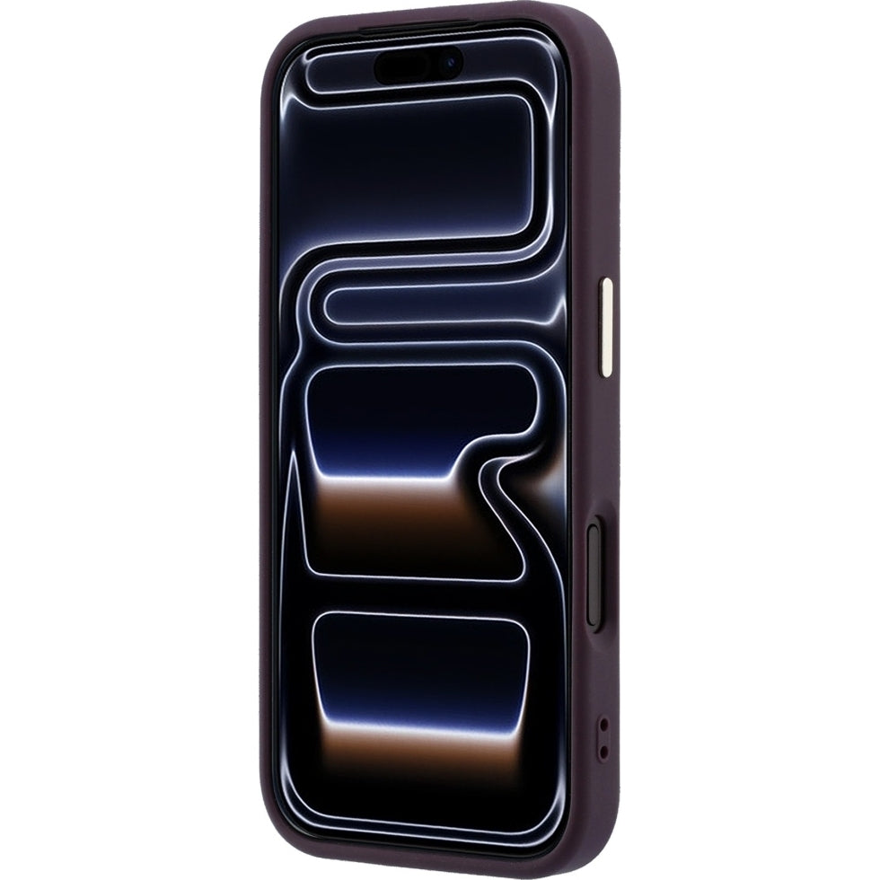 Handyhülle Guess Saffiano Small 4G Classic Logo für iPhone 18 Pro / 17 Pro mit MagSafe, Burgunderrot