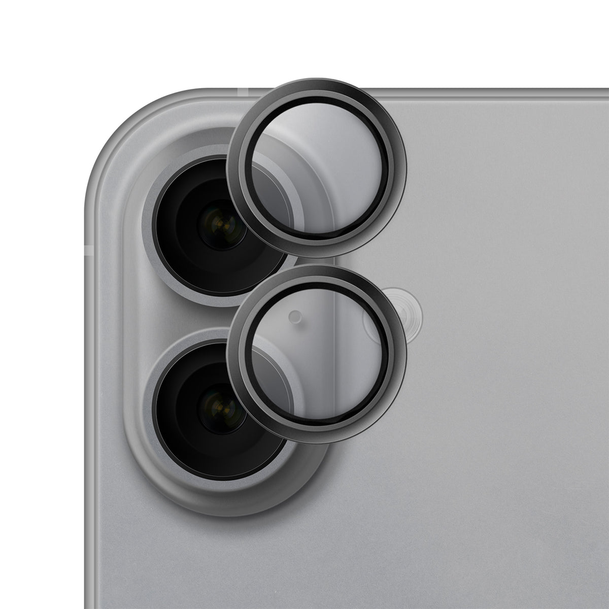 Kameraschutz für iPhone 17, Hammer Glass Lens Protector, Silber