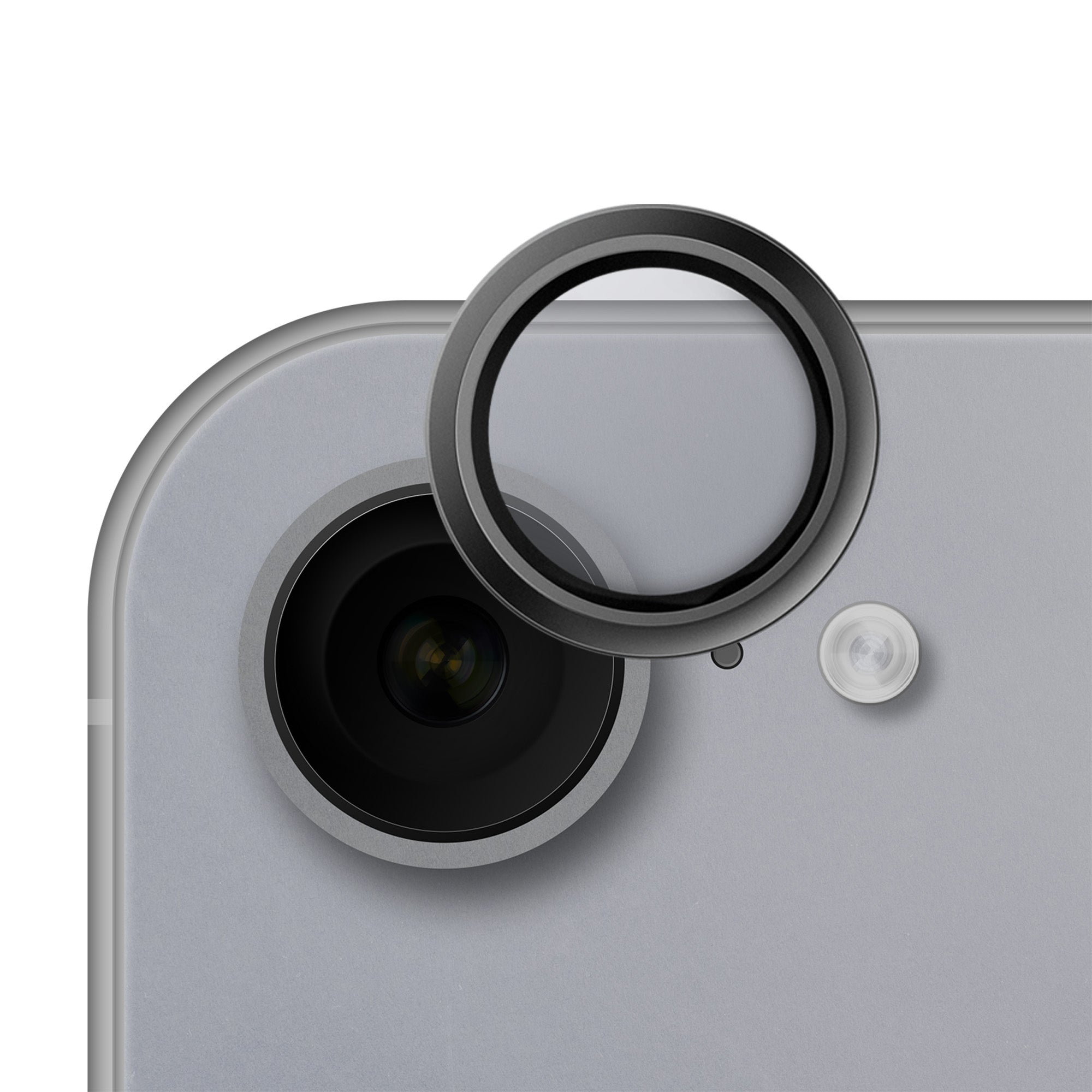 Kameraschutz für iPhone 17e / 16e, Hammer Glass Lens Protector, Silber