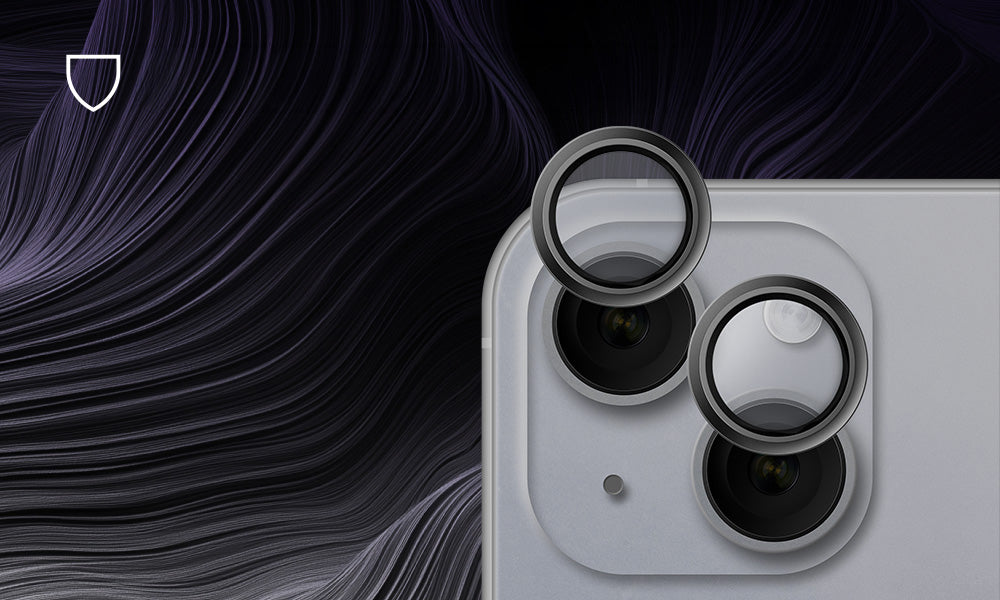 Kameraschutz für iPhone 15 / 15 Plus, Hammer Glass Lens Protector, Silber