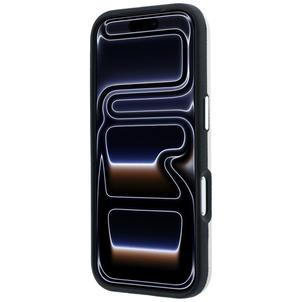 Handyhülle Karl Lagerfeld Grained Elongated Logo für iPhone 18 Pro / 17 Pro mit MagSafe, Beige