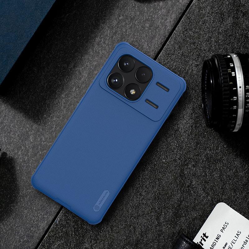 Handyhülle für Xiaomi POCO F6 Pro / Redmi K70 Pro / K70, Nillkin Super Frosted Shield Pro, Dunkelblau