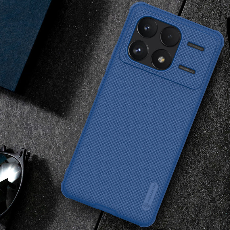 Handyhülle für Xiaomi POCO F6 Pro / Redmi K70 Pro / K70, Nillkin Super Frosted Shield Pro, Dunkelblau