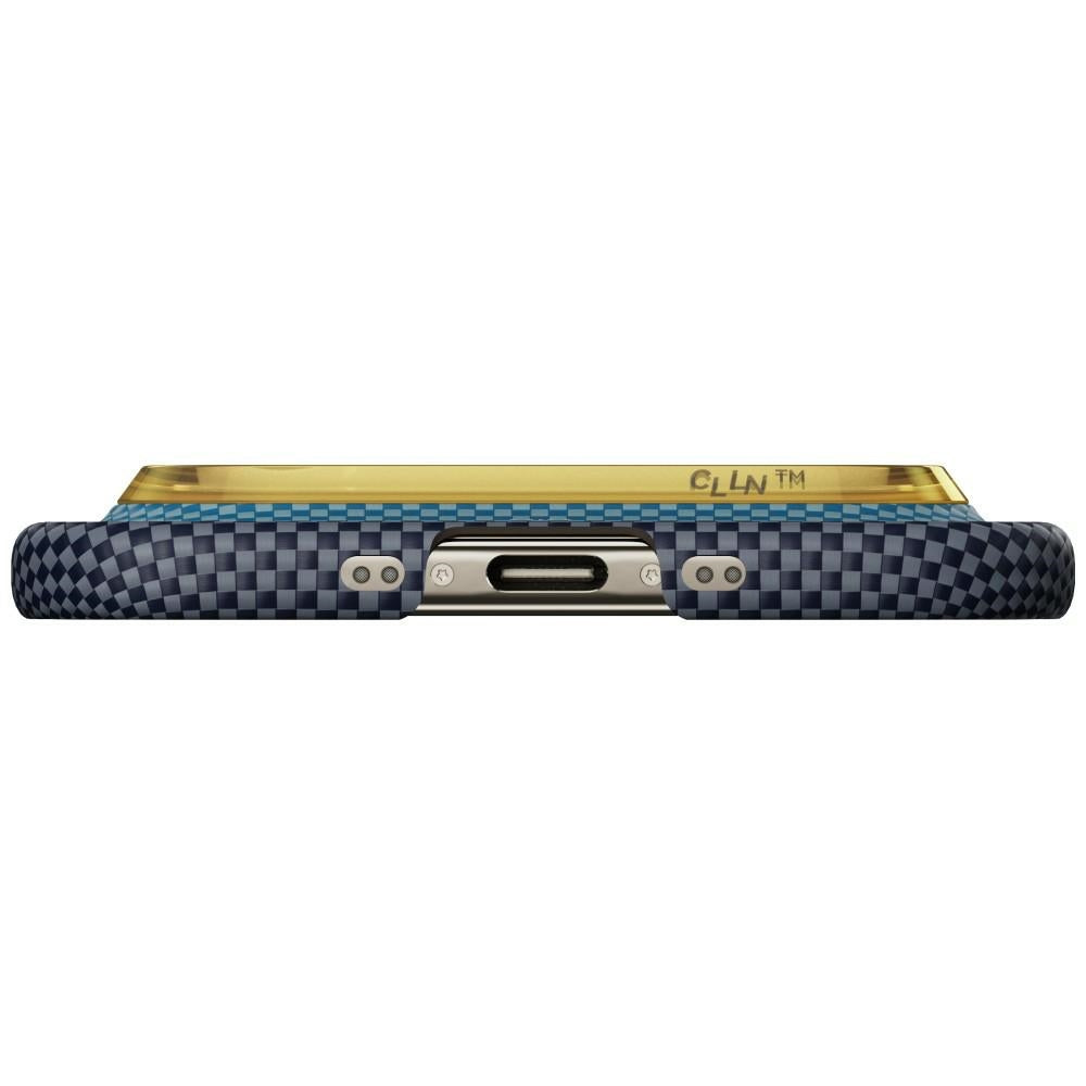 Aramid Handyhülle für iPhone Air, PITAKA Edge Case mit MagSafe, Blau und Burgund mit Kevlar (6/6)
