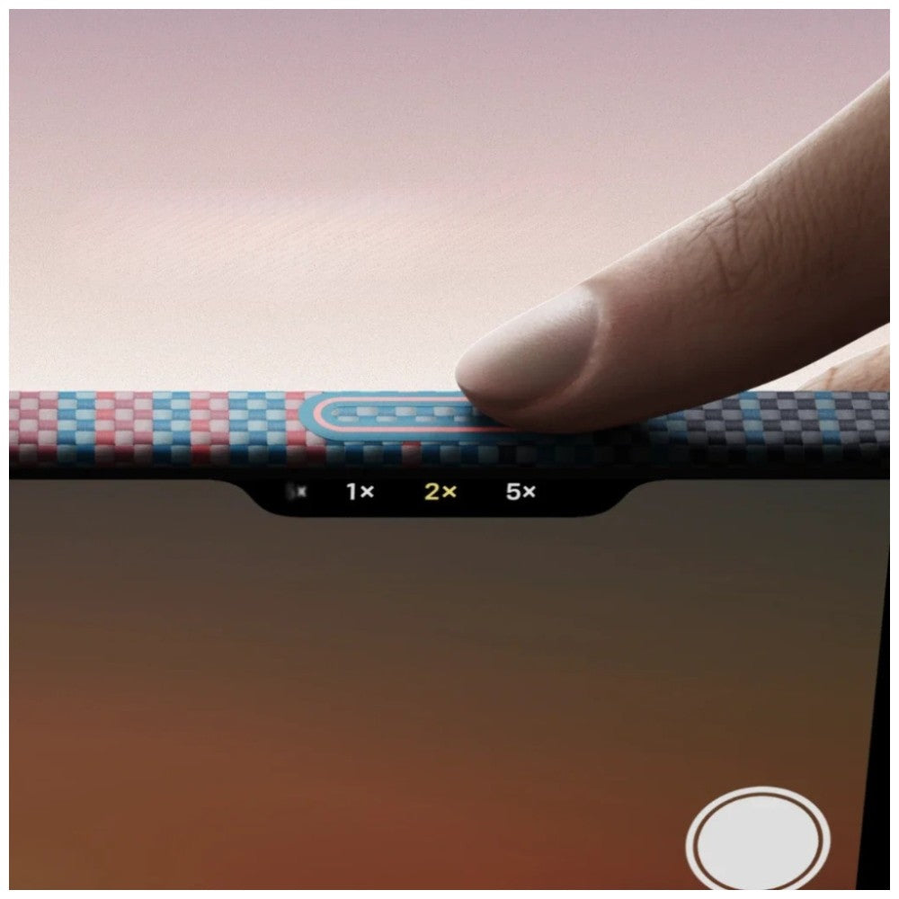 Aramid Handyhülle für iPhone 17 Pro Max, PITAKA Edge Ultra-Slim Case PitaTap mit MagSafe, Rosa und Blau mit Kevlar (5/6)